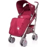 4BABY Kočárek City Nánožník červená