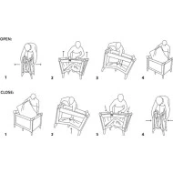  Petite&Mars Postýlka cestovní Koot Lite dark grey (bez průlezu) - 