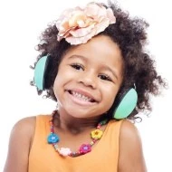 Alecto Ochranná sluchátka pro dítě Holčička se sluchátky