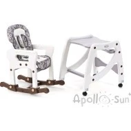 Apollo Sun židlička + stoleček Kombinace rozložená na houpací křesílko a stoleček