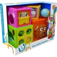  B-Kids Skládací kostky Busy Baby Stackers - V krabici