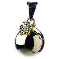  BABYLONIA BOLA originální mexický hudební šperk Gold With Butterfly Charm