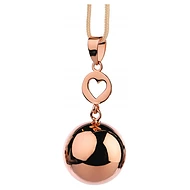  BABYLONIA BOLA originální mexický hudební šperk Star/Moon Rose Gold Heart