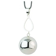  BABYLONIA BOLA originální mexický hudební šperk Star/Moon Silver Drop