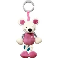 BabyOno Natahovací hračka s vibrací myška