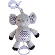  Babyted Hračka hrací plyš 25 cm s klipem Slon