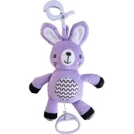  Babyted Hračka hrací plyš 25 cm s klipem Zajíček