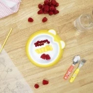 Badabulle talíř ANTI-SLIP Žlutý talíř