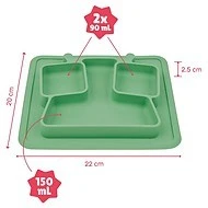 Badabulle Silikonový talíř Anti Slip