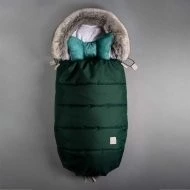 Beztroska Fusak s kožešinou Bottle green