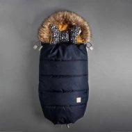  Beztroska Fusak s kožešinou - Navy