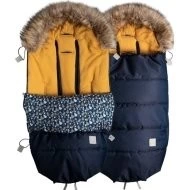  Beztroska Fusak s kožešinou - Navy