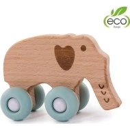 Bo Jungle Dřevěná hračka B-Woody varianta Elephant pastel blue