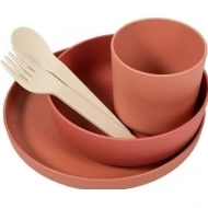 BO JUNGLE Jídelní sada CPLA 5ks Terracotta