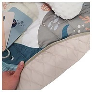 Bo Jungle Hrací deka s dřevěnou hrazdičkou Ocean Bliss 