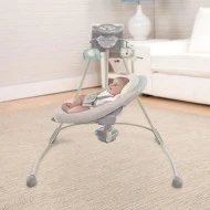  Bright Starts Houpačka velká s kolotočem a adaptérem InLight 0m+ - Z boku