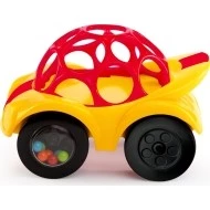  BrightStars OBALL Hračka autíčko Rattle Roll 3m+ Červené
