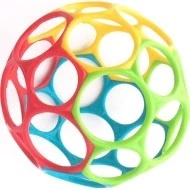 BrightStars OBALL Hračka 10cm, 0m+ MIX barev