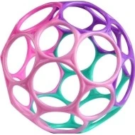 BrightStars OBALL Hračka 10cm, 0m+ Růžovo fialová