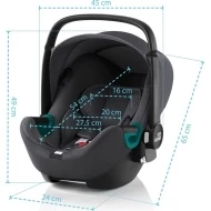 Britax Romer Autosedačka Baby-Safe iSense - Britax Romer Baby Safe iSense vnější rozměry