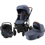 Britax Romer 3v1 kočárek Smile III + Baby Safe 3 i-Size varianta Indigo blue