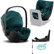  Britax Romer Set Baby-Safe 5Z2 + Flex base 5Z + Dualfix 5Z bundle Atlantic green