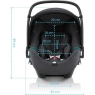  Britax Romer Set Baby-Safe 3 i-Size + Flex Base + Dualfix 3 i-Size BUNDLE - Baby-Safe 3 i-Size míry
