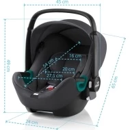 Britax Romer Set Baby-Safe 3 i-Size + Flex Base + Dualfix 3 i-Size BUNDLE - Baby-Safe 3 i-Size míry