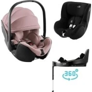  Britax Romer set Baby-Safe Pro + Vario Base 5Z + Dualfix 5Z Dusty rose + space black