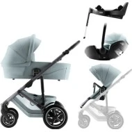  BRITAX RÖMER Set 4v1 kočárek Smile 5Z + korba + autosedačka + báze Harbor blue STYLE