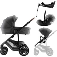  BRITAX RÖMER Set 4v1 kočárek Smile 5Z + korba + autosedačka + báze Mineral grey STYLE