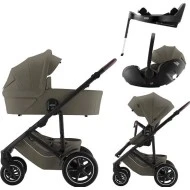  BRITAX RÖMER Set 4v1 kočárek Smile 5Z + korba + autosedačka + báze Urban olive LUX