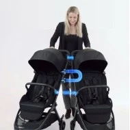 Bumprider Connect Mini 2x kočárek s madlem 