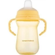  Canpol Babies Hrneček se silikonovým pítkem FirstCup 250 ml 250ml žlutá