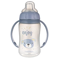 Canpol babies Tréninkový hrneček se silikonovým pítkem 320ml Pejsek