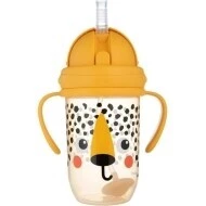  Canpol Babies Nevylévací hrneček se slámkou a závažím  270 ml BabiesBoo 270ml gepard