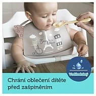 Canpol babies Bryndák silikonový s kapsou BONJOUR PARIS 