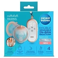  Canpol babies Dvojitá odsávačka mateřského mléka do podprsenky MilkShell - 