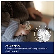  LOVI Dudlík svítící silikonový dynamický TEDDY LOVE 2ks - 