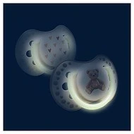 LOVI Dudlík svítící silikonový dynamický TEDDY LOVE 2ks 