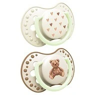  LOVI Dudlík svítící silikonový dynamický TEDDY LOVE 2ks - 