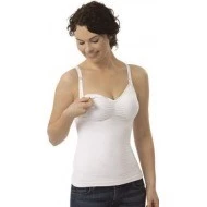  CARRIWELL košilka bezešvá s klipem ke kojení XL bílá