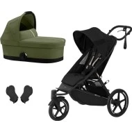  Cybex Avi Spin BLK MIDI set 3v1 Moon black / moss green