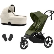  Cybex Avi Spin BLK MIDI set 3v1 Moss green / seashell beige