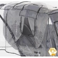 DIAGO Pláštěnka na sportovní kočárek sourozenecký Comfort Detail okénka
