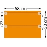 DIAGO Zatahovací sluneční clona do auta Rozměry clony