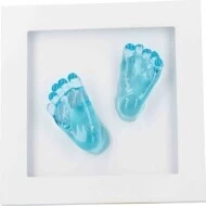 DOOKY Crystal Memories DeLuxe 3D Frame Handprint & Footprint 