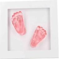 DOOKY Crystal Memories DeLuxe 3D Frame Handprint & Footprint 