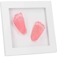 DOOKY Crystal Memories DeLuxe 3D Frame Handprint & Footprint 