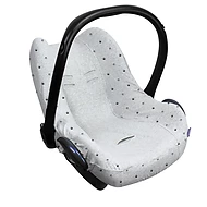  Dooky Potah na autosedačku 0+ Light Grey Crowns